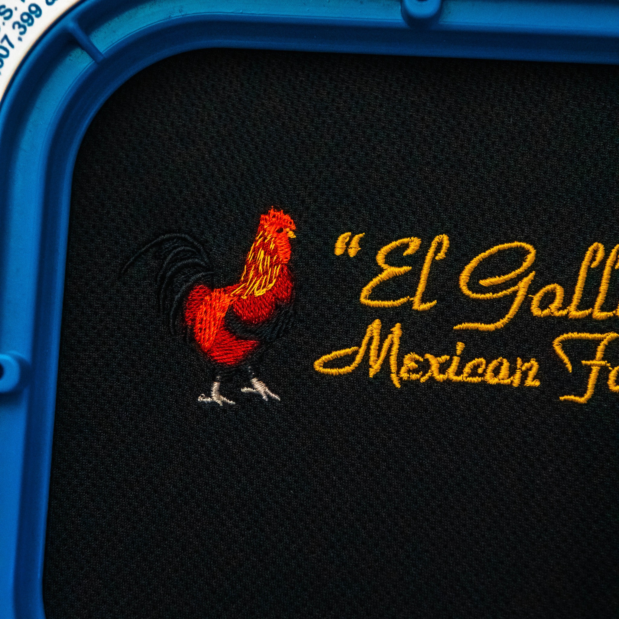 El Gallo embroidery detail