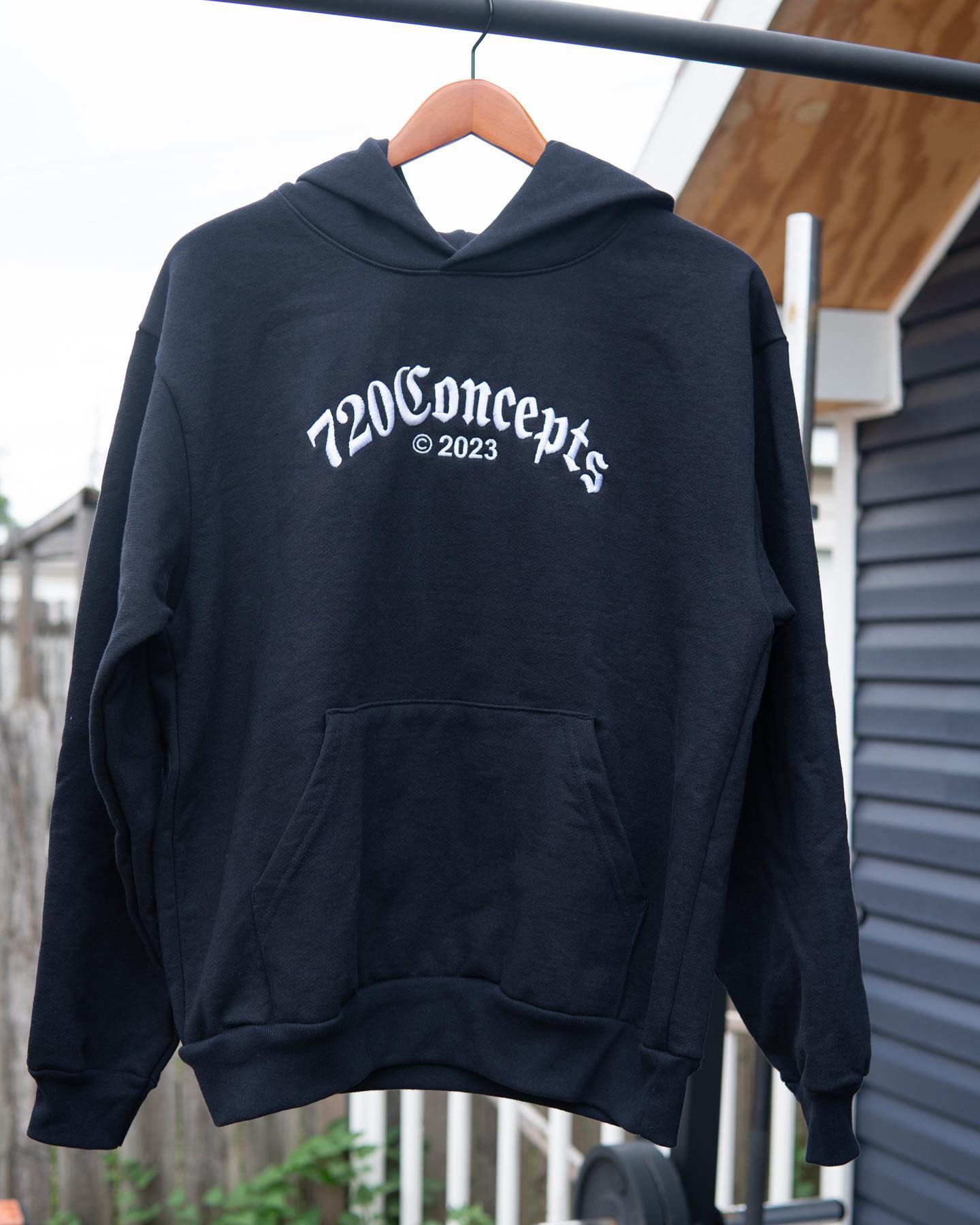 Hoodie embroidery detail