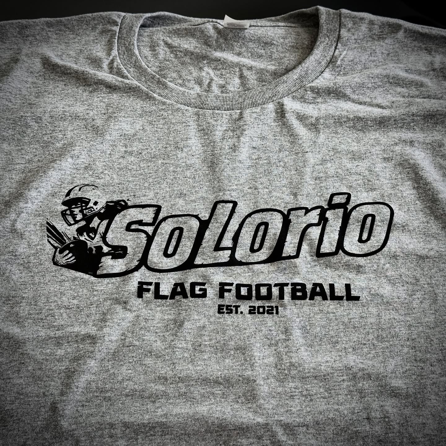 Solorio flag football shirt