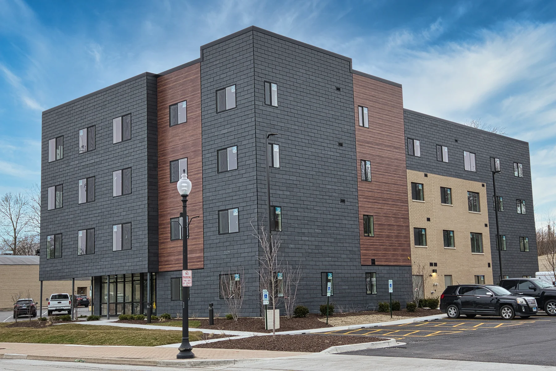 Main Street Lofts masonry exterior project