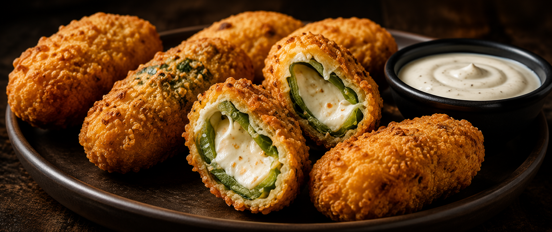 Stuffed jalapeno poppers