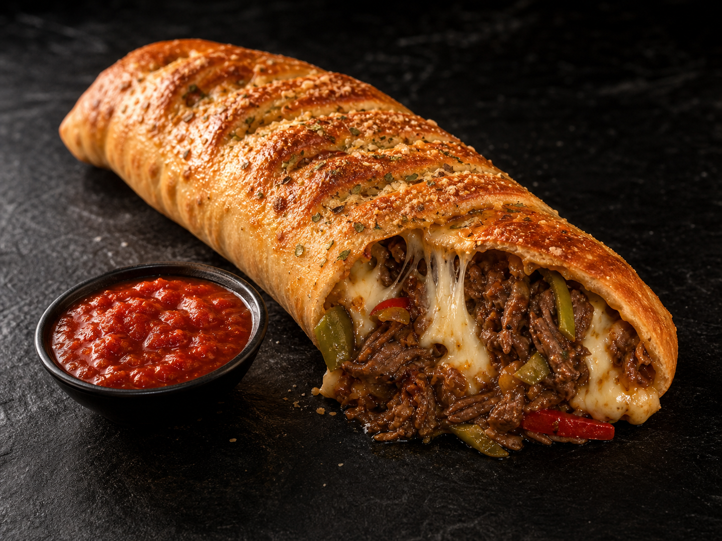 Beefster Italian beef filled dough