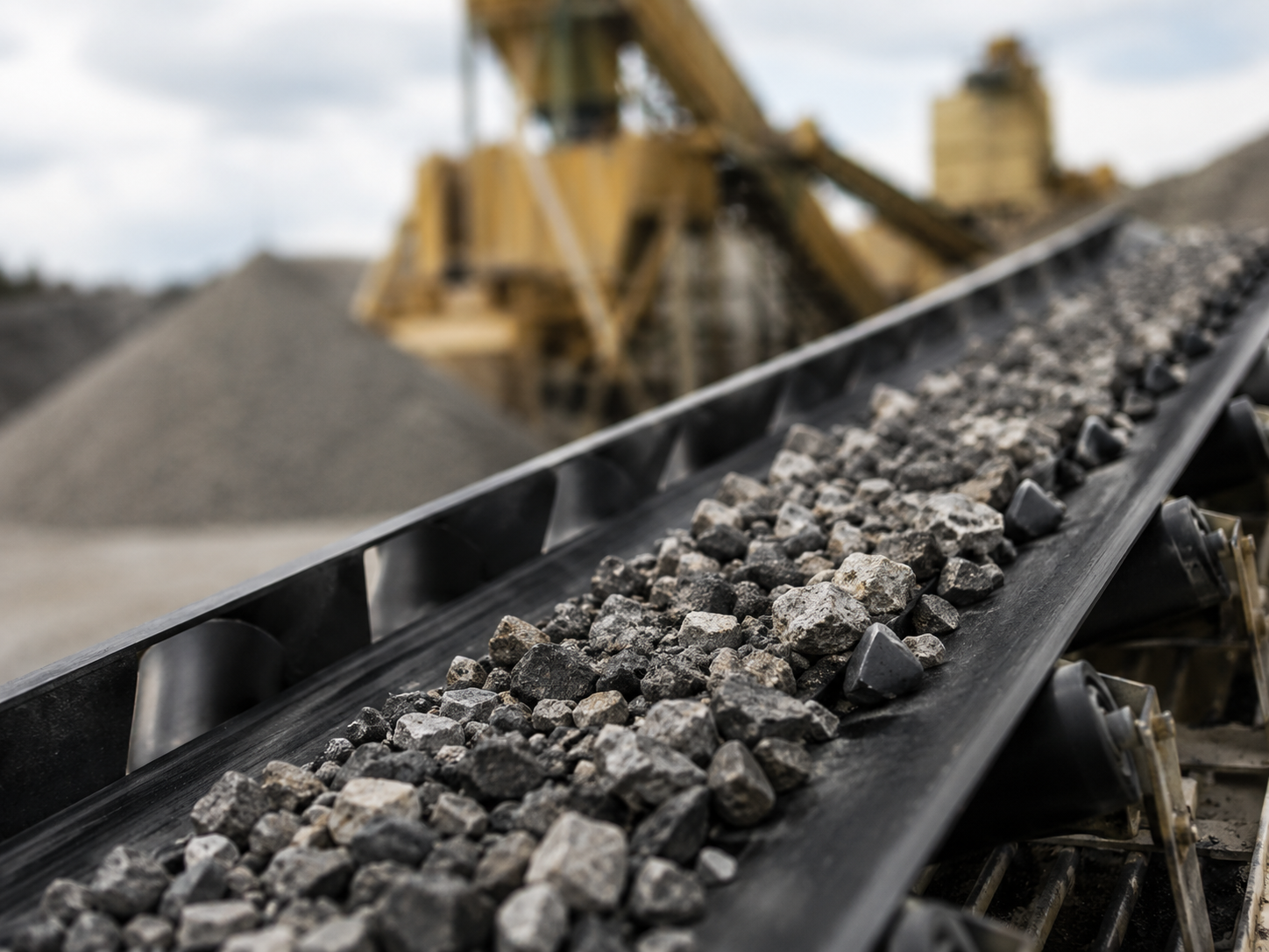 #73 stone on aggregate conveyor