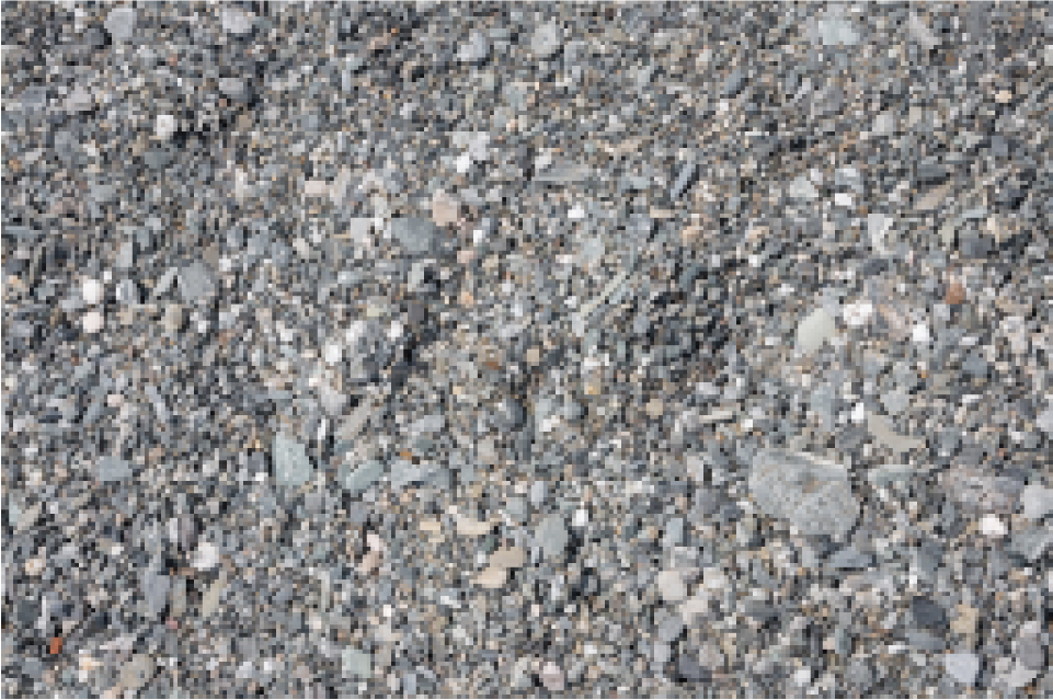 Custom aggregate gradation texture